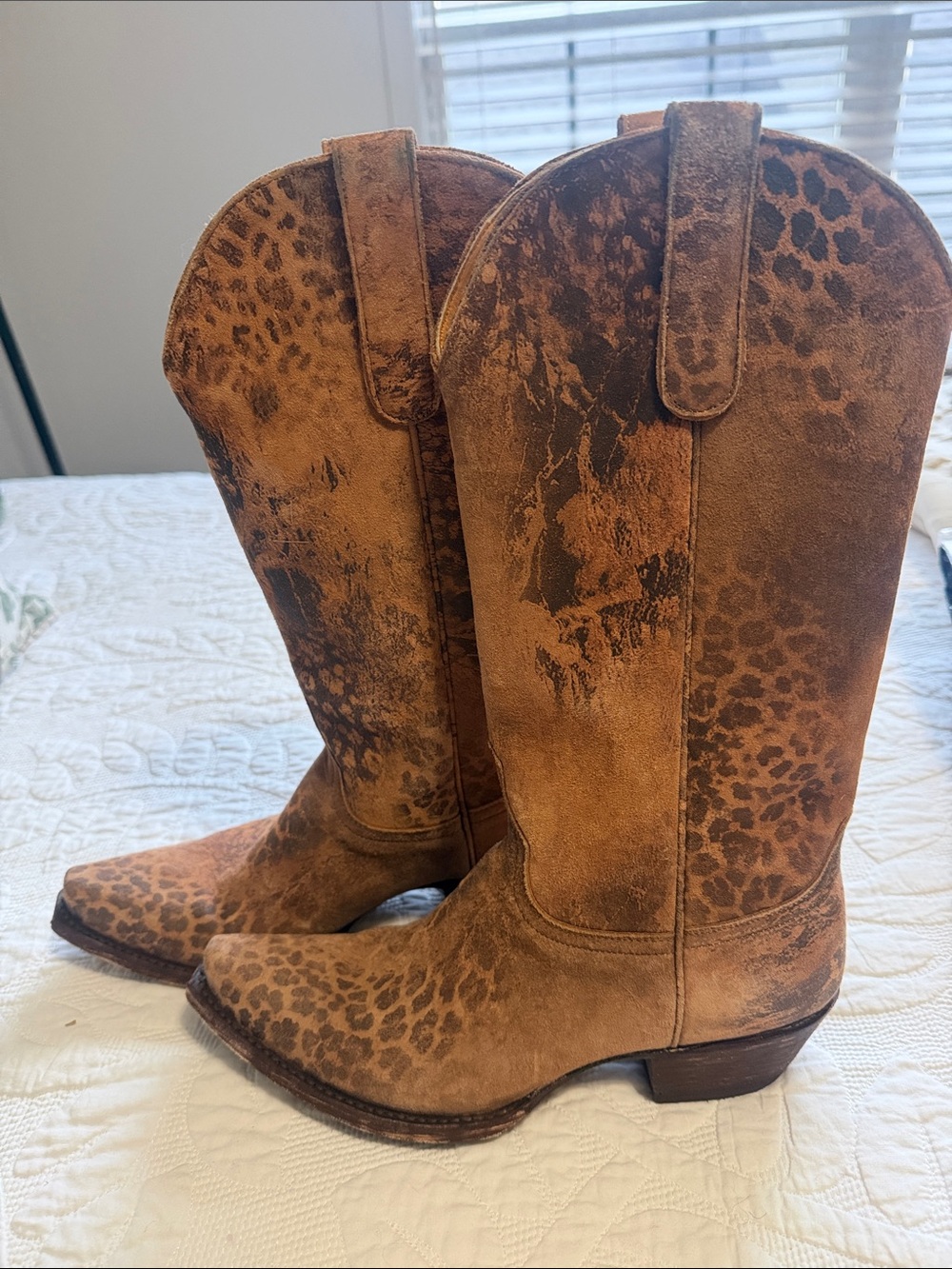 Old Gringo Tan and Brown Leopardito 13” Western Boots